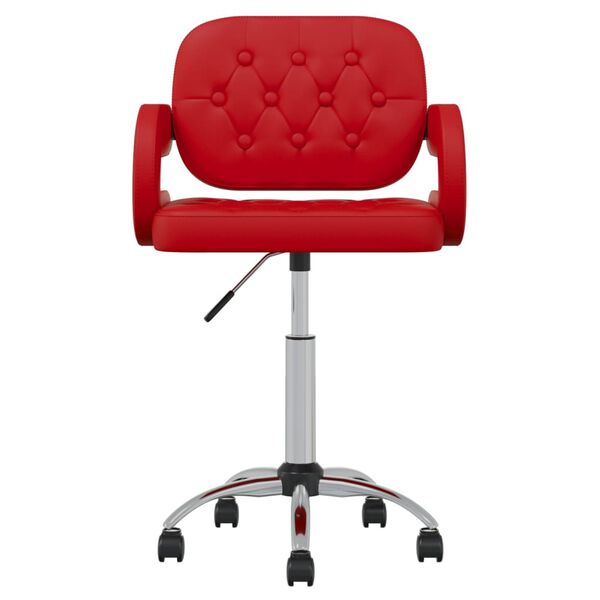 vidaXL Chaises pivotantes &agrave; manger lot de 4 bordeaux similicuir