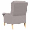 vidaXL fauteuil Gris clair 76 x 94 x 102 cm Tissu en Sherpa doux