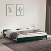 vidaXL Cadre de lit sans matelas vert fonc&eacute; 160x200 cm velours