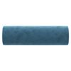 vidaXL Coussins d&eacute;coratifs lot de 2 Bleu &Oslash;15x50 cm Velours