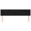 vidaXL T&ecirc;tes de lit Noir 200x5x78/88 cm Tissu
