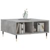 vidaXL Table basse gris b&eacute;ton 60x60x30 cm bois d'ing&eacute;nierie