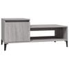 vidaXL Table basse Sonoma gris 100x50x45 cm Bois d'ing&eacute;nierie