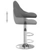 vidaXL Tabouret de bar Gris foncé Velours