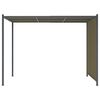 vidaXL Pergola de jardin avec auvent r&eacute;tractable 3x3 m Taupe 180 g/m&sup2;