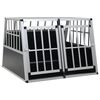 vidaXL Cage pour chien &agrave; double porte 94 x 88 x 69 cm
