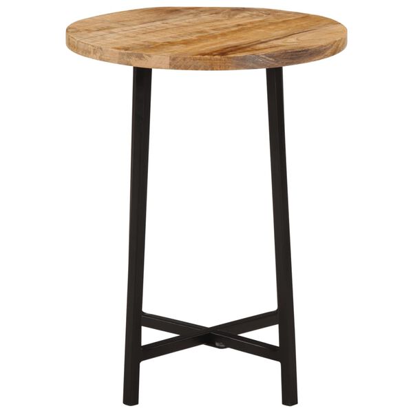 vidaXL Table basse 35x35x45 cm bois de manguier solide et fer