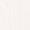 vidaXL Banc de jardin blanc 82,5x35x45 cm bois massif de pin
