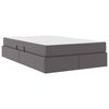 vidaXL Lit avec rangement et matelas avec matelas Gris 120 x 190 cm
