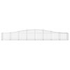 vidaXL Paniers à gabions arqués 7 pcs 400x50x40/60 cm Fer galvanisé
