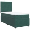vidaXL Sommier &agrave; lattes de lit avec matelas Vert fonc&eacute; 90x190 cm