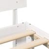 vidaXL Cadre de lit avec t&ecirc;te de lit Blanc 135 x 190 cm Pin massif