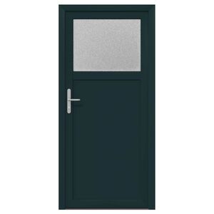 vidaXL Porte d'entr&eacute;e lat&eacute;rale 88 x 198 cm PVC Anthracite
