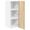 vidaXL Armoire suspendue Ch&ecirc;ne Sonoma et Blanc 30 x 31 x 80 cm