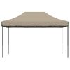 vidaXL Tente de r&eacute;ception pliable escamotable taupe 440x292x315 cm