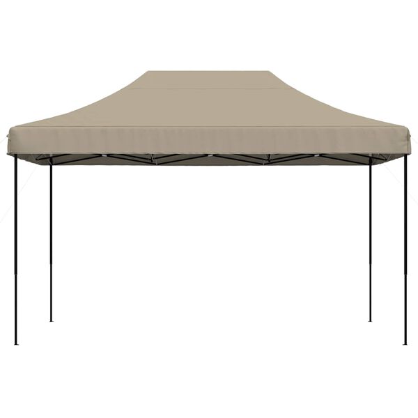 vidaXL Tente de r&eacute;ception pliable escamotable taupe 440x292x315 cm