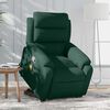 vidaXL Fauteuil inclinable Vert fonc&eacute; Velours