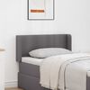 vidaXL Oreille de t&ecirc;te de lit 2 pcs Gris 40 x 16 x 5 cm