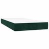 vidaXL Sommier &agrave; lattes de lit avec matelas LED Vert fonc&eacute; 100x200 cm
