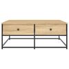 vidaXL Table basse ch&ecirc;ne sonoma 100x99x40 cm bois d'ing&eacute;nierie