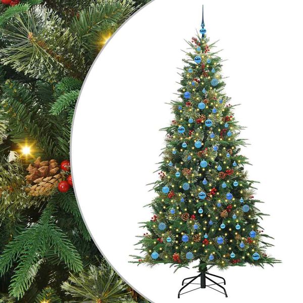 vidaXL Sapin de No&euml;l Artificiel &agrave; Branches Articul&eacute;es Vert 240 cm
