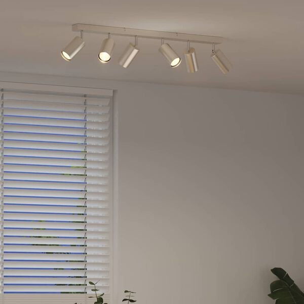 vidaXL Spot de plafond Nickel 73 x 5,5 x 16,5 cm M&eacute;tal