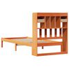 vidaXL Lit biblioth&egrave;que sans matelas cire marron 75x190 cm pin massif