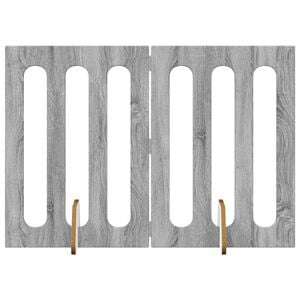 vidaXL Cl&ocirc;ture pliable pour animaux 2 pc Sonoma gris Bois d'ing&eacute;nierie