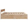 vidaXL Cadre de lit sans matelas 160x200 cm bois massif de pin