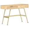 vidaXL Bureau avec tiroirs 100x55x75 cm bois solide de manguier