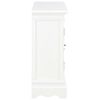 vidaXL Buffet blanc 70x28x70 cm bois de pin massif