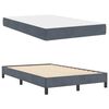 vidaXL Lit &agrave; ressorts avec matelas Gris fonc&eacute; 120 x 220 cm tissu
