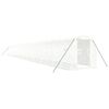 vidaXL Serre avec cadre en acier blanc 44 m&sup2; 22x2x2 m