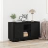 vidaXL Buffet Ch&ecirc;ne noir 102 x 35 x 60 cm Bois d'ing&eacute;nierie