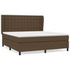 vidaXL Sommier &agrave; lattes de lit avec matelas Marron fonc&eacute; 180x200 cm
