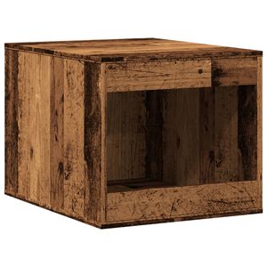 vidaXL Meuble de bac &agrave; liti&egrave;re pour chat vieux bois bois d'ing&eacute;nierie