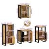 vidaXL Ensemble de mobilier de salle de bain avec &eacute;tag&egrave;re 4 pcs