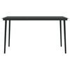 vidaXL Ensemble à manger de jardin 5 pcs Noir