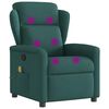 vidaXL Fauteuil de massage inclinable Vert fonc&eacute; Tissu