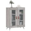 vidaXL Buffet sonoma gris 69,5x34x90 cm bois d'ing&eacute;nierie