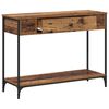 vidaXL Table console Bois ancien 100 x 34.5 x 75 cm Bois d'ing&eacute;nierie