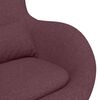 vidaXL Fauteuil œuf Violet 63 x 73 x 90 cm tissu