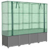 vidaXL Jardini&egrave;re sur&eacute;lev&eacute;e avec housse aspect rotin 160x40x153 cm
