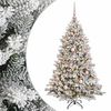 vidaXL Sapin de No&euml;l artificiel avec boules 150 cm 150 LED Blanc chaud