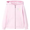 Sweat &agrave; capuche pour enfants rose clair 104