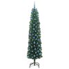 vidaXL Sapin de No&euml;l artificiel Vert 240 cm PVC et acier et plastique