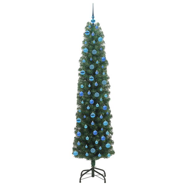 vidaXL Sapin de No&euml;l artificiel Vert 240 cm PVC et acier et plastique