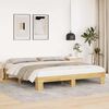 vidaXL Cadre de lit sans matelas 180x200 cm Bois massif Ch&ecirc;ne