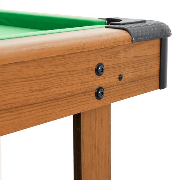 BILLARD 220 cm, design vintage, bois marron