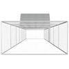 vidaXL Poulailler 14 x 2 x 2 m Acier galvanis&eacute;